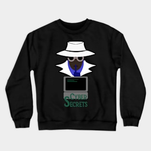 Lady White (Cyber Secrets Afro): A Cybersecurity Design Crewneck Sweatshirt